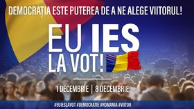 Votul tău contează! #euieslavot. De Ziua Naţională a României şi pe 8 decembrie, votează pentru viitorul tau!